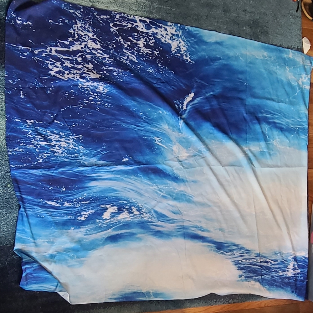 Blue Wave Tapestry